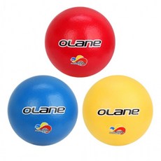 오레인 피구공 학교 체육 소프트 21cm 4호 3색, 1개, 레드