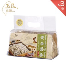 玉民 黃金蕎麥長壽細麵, 600g, 3包