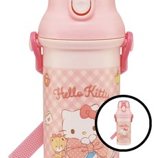 헬로키티 물병 480ml 원터치 캐릭터 어린이 핑크 빅리본 아동물병 학생용