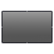 現貨免等 4K超清金屬抗光布幕 『掛勾款、黏貼款』贈魔鬼氈/掛勾 投影布幕 可折疊 投影機 露營, 打洞款, 【84吋】布幕(附掛勾+魔鬼氈)