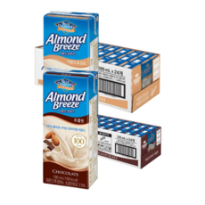 아몬드브리즈 190ml 초콜릿 24팩 + 아몬트 오트 24팩 (총 48팩), 48개
