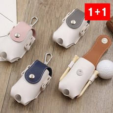 골프공파우치 2구 골프볼 수납 허리 클립 라운드 파우치, 1개, GSAM 그레이