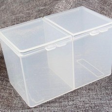 2구 화장솜 케이스 2개 셀프젤네일 젤네일리무버 화장솜용기 화장품보관함, 솜케이스 2개 00188WT, 1개