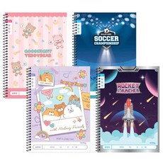 마스온 스프링노트스프링공책 저학년 초등 슬림 알림장 넓은칸, 남아_랜덤1개발송