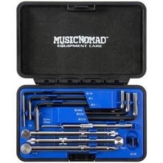 MusicNomad MN235 吉他板手工具盒，專業吉他保養工具，多尺寸適用，輕鬆調整，堅固耐用, 1個