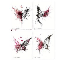 제이지스튜디오 타투스티커 4매입, 1개, 나비