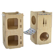 감성스터프 반려동물 고양이 하우스 해먹 원목 DIY 텔레비젼 박스 숨숨집, 원목(텔레비젼), 1개
