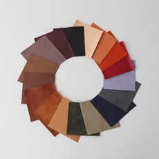 레더랑 천연소가죽 사각 자투리 가죽 15x15cm 랜덤 10장 가죽공예 연습용가죽