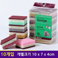 치프몰 무흠집 고거품 해초 스펀지 수세미, 1세트, 10개입
