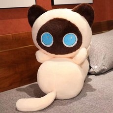 超軟貓貓蟲公仔長抱枕, 白貓貓蟲公仔,50釐米