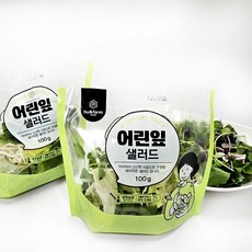 휴엔팜 당일수확 어린잎 샐러드 채소 100g 5개 세척 야채믹스, 국내산 어린잎 샐러드