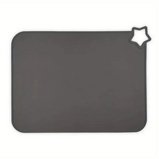 절연 매트 화상 방지 등급 식기 테이블 플레이스 세척 가정용 방수 용이, 펜타그램, 30x41 cm, Dark gray