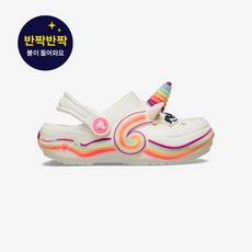 [매장정품] 크록스 클래식 아이 엠 유니콘 라이트 클로그 토들러 유아 샌들