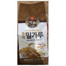 중력밀가루 (백설 1k)X2 부침개용/설날용/백반집/베이킹용/가정용