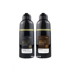 原廠公司貨 KAFEN何首烏染髮膏系列Plus 升級版200ml/400ml，居家輕鬆染髮，溫和遮蓋白髮，多種時尚髮色選擇，染後髮質柔順光澤。, 曜石純粹黑400ml, 1個