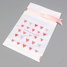 라움샵 하트무늬 선물 포장봉투 캐릭터봉투