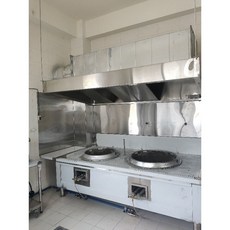 大廚房現場丈量煙罩炮爐，客製化尺寸，專業安裝，適用各式炮爐，有效過濾油煙, 1個