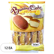 시아와세도 바나나케이크, 12개, 180g