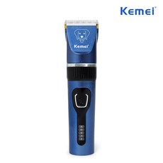 케메이 길이 조절 저소음 강아지 고양이 바리깡 클리퍼 미용기 이발기, 1개, KM-CW12