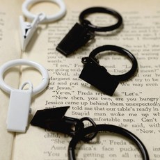 바자르 커튼 집게링15mm10ea, 상세설명 참조, 블랙