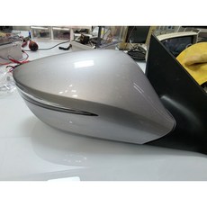 YF쏘나타 더브릴리언트 11핀 LED 사이드미러 (백미러) 하이퍼메탈색 (FHM 하이퍼메탈리) 조수석 중고품 (삼각대 무광), 1개