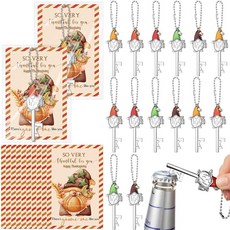 ECLATIS Vesici 성 패트릭의 날 특별한 선물 30세트 네잎 클로버 모양 병따개 키체인 행운의 카드 아일랜드 파티 손님 동료 직원 가족을 위한 행운을 빕니다 골드칼라, 10, 멀티컬러