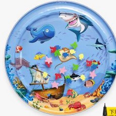 寶寶充氣水墊 嬰兒拍拍樂水墊, 65cm圓形拍拍墊陽光海灘