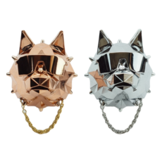 블링디어 크롬늑대[1+1세트] 차량용 방향제 명품 고급 자동차디퓨저 [선물포장], 1세트, 늑대세트(실버+실버+무료배송+쇼빙팩), 클린코튼, 리필킷1팩(향3개)