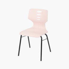 스튜디오칼츠 학원용의자 401체어 프레임 검정, 1개, 핑크