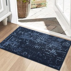 [ 1220564 ] BEQHAUSE 더트 트래퍼 도어 매트 50.8cm x 81.3cm(20 32인치) 미끄럼 방지 세탁 가능 입구 러그 얼룩 흡수성 웰컴 바닥 매트 앞문