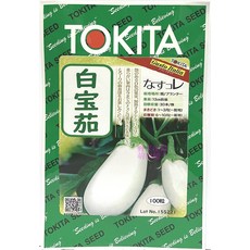 TOKITA L21 白寶茄種子 果色呈純白色 甜度高 品質佳, 1包