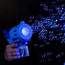 網紅泡泡機 婚禮手持電動泡泡機 結婚照道具, WU無音樂【藍色】泡泡機,5包濃縮液【沒有泡泡機】, 1個
