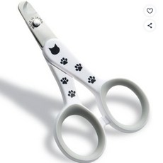 [ 일본 정품] 네코이찌 necoichi스트레스없이 스팟토 잘리는 고양이 발톱깎이 합금철 일본제, 1개, 화이트