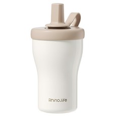 라이노라이프 스트로우 내장형 슬림 보온병, 1개, 500ml, 커피