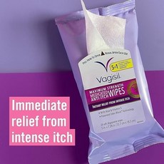 Vagisil 衛姿絲 女性私密處潔淨擦拭濕紙巾 舒緩止癢 pH平衡, 1個, 【止癢強效】20片裝易撕包(03/27)