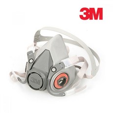 3M 6200 방진마스크 작업용 유해물질 호흡 보호 금속, 1개