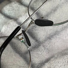 안경 코받침 교체용 스펀지 코패드 블랙 8P