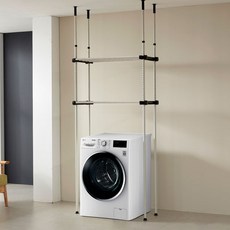 넘버원 다용도 폭조절 수납 선반 행거 2단, 혼합색상