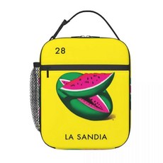 반데라 플래그 로테리아 카드 멕시코 빙고 복권 절연 도시락 가방 방수 열 쿨러 상자, A. 26x21x11cm, 2. 8