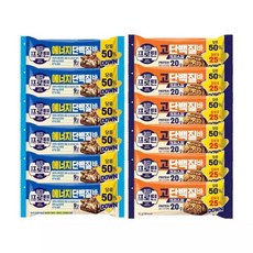이지프로틴 에너지단백질바 x6개 + 고단백질바크리스피, 6개, 540g