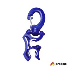 problue 兩孔管夾 掛勾 潛水管夾 特殊設計 2管夾 浮潛 呼吸管夾 固定管夾 潛水重裝 現貨, BL藍