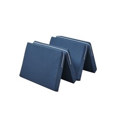 매트리스 접이식 접는 스폰지 카펫 3단 고퍼 원룸 타타미 토퍼, 하늘색