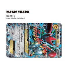 EX MEGA VENUSAUR CHARIZARD BLAS SE 필름 ITE 스티커 MEWTWO PVC 은행 카드 스킨 RAYQUAZA 무광택 신용 데지트, No Chip, 1856