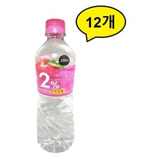 롯데칠성 2%부족할때복숭아, 12개, 500ml