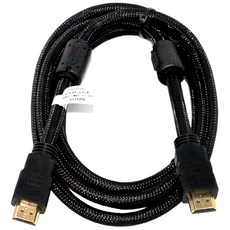 fujiei HDMI超高清影音數據線 1.8M HDMI 2.0版 24K鍍金 高速乙太網路 雙磁環, Black