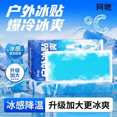 網馳 戶外冰貼 降溫貼, 1個, 網馳戶外加大冰貼 長15cm寬6.5cm, 10貼裝 升級大貼 加倍冰爽