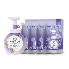 아이깨끗해 블루밍퍼플 본품 (250ml) 1개 +리필 (200ml) 4개