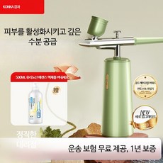 수분공급 페이스 스티머 미용실용 가정용 얼굴 보습 피부관리 미스트기 나노 분무기 스탠드형 케어 기기, 그린 연기 아세테이트 버전, 단일 모델