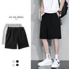 運動短褲男【M-8XL】夏季大尺碼透氣速乾休閒純色直筒五分褲跑步健身褲