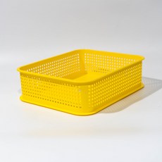 수납바구니(미니상자)-4호(B4용) 400x335x110mm(노랑), 1개